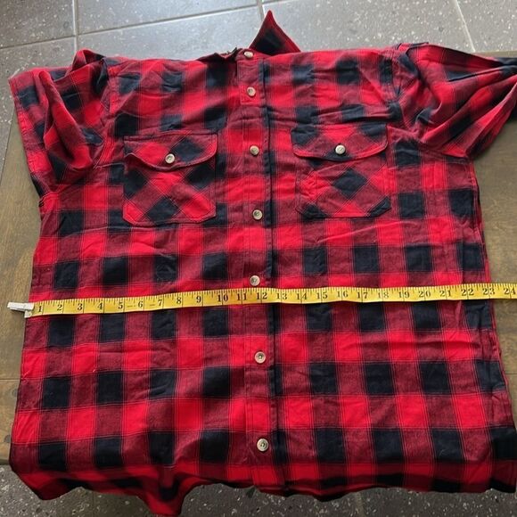 CHEXPEL Mens Flannel Shirts Long Sleeve Casual Button Down Plaid 100% Cotton - Picture 12 of 15